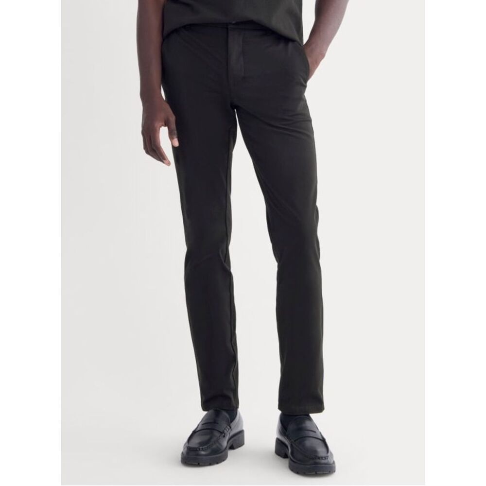 EVERLANE Uniform Black Slim Fit Trousers